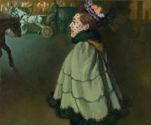 Frau auf den Champs-Élysées bei Nacht von Louis Anquetin