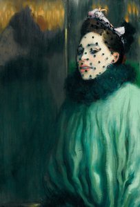 Frau mit Schleier Femme à la voilette