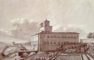 Villa Medici auf dem Pincio-Hügel in Rom, von Louis-Auguste Boileau (1812-1896), Italien von Louis Auguste Boileau
