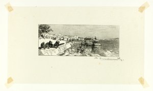 Bercy Wharf, Platte zwei aus Le Long de la Seine et des Boulevards von Louis Auguste Lepère