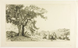 Christus am Morgen des Palmsonntags von Louis Auguste Lepère