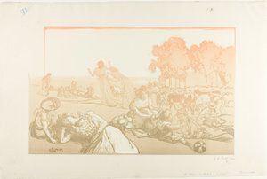 Moderne Bukolik von Louis Auguste Lepère