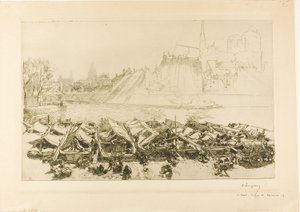 Der große Apfelmarkt von Louis Auguste Lepère
