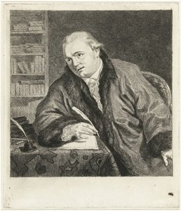 Porträt des Komponisten und Radierers Johan Antoni Kauclitz Colizzi von Louis Bernard Coclers