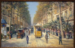 Avenue de la Gare in Nizza (heutige Avenue Jean Médecin)