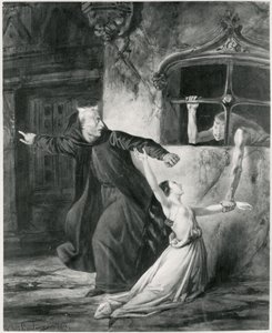 Sachette, Esmeralda und Claude Frollo, Illustration zu 
