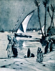 Wasser vom Nil holen, Kairo, Ägypten, 1928