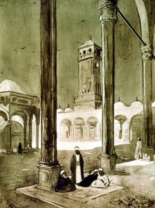 Eingang zur Muhammad-Ali-Moschee, Kairo, Ägypten, 1928 von Louis Cabanes