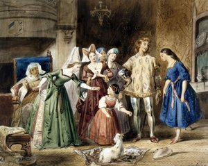 Esmeralda bei Madame de Gondelaurier. Der Glöckner von Notre-Dame von Victor Hugo, 1831
