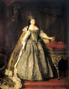 Porträt der Kaiserin Anna Ioannovna von Louis Caravaque