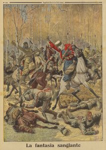 Algerische Goumiers der französischen Armee besiegen eine größere Gruppe deutscher Kavallerie, Erster Weltkrieg