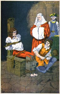 Damiens erleidet die Frage der Ecken von Louis Charles Bombled