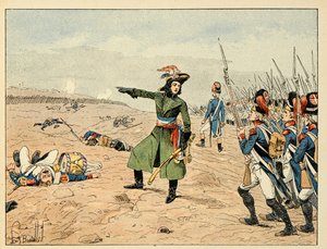 Illustration aus dem Buch „Die Helden des Jahrhunderts“, anekdotische Erzählungen von Dick de Lonlay, illustriert von Louis Bombled von Louis Charles Bombled