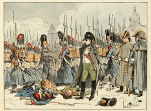 Illustration aus dem Buch „The heros of the century“, anekdotische Erzählungen von Dick de Lonlay und illustriert von Louis Bombled