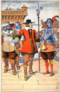 Richelieu bei der Belagerung von La Rochelle