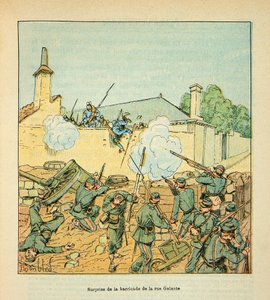 Die Armee der Loire von Eugene Sergent, genannt Grenest, illustriert von Louis Bombled (1862-1927) (Deutsch-Französischer Krieg; Feldzug von 1870-1871): Schlacht von Châteaudun am 18. Oktober von Louis Charles Bombled