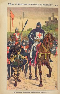 Die Abreise zu den Kreuzzügen, Illustration aus 