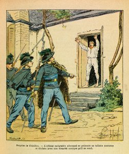 Die östliche Armee: November 1870, in Châtillon-sur-Seine, Hauptmann Michard ergriff den deutschen Rechnungsführer im Hotel de la Côte d