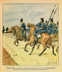 Die Ost-Armee von Eugene Sergeant, illustriert von Louis Bombled: Verteidigung von Dijon am 29. Oktober