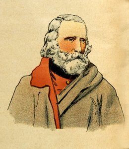 Die Armee des Ostens von Eugene Sergeant, illustriert von Louis Bombled: Porträt von Giuseppe Garibaldi, Private Sammlung