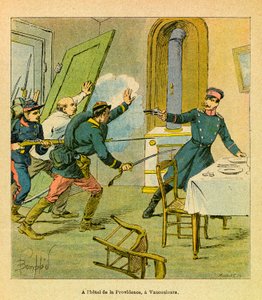 Die östliche Armee: Ein preußischer Offizier von französischen Motiven in Vaucouleurs gefangen genommen