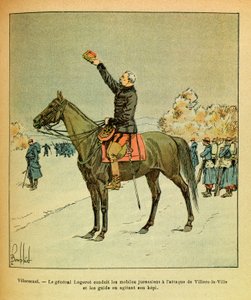 Die Ost-Armee von Eugene Sergeant, illustriert von Louis Bombled: Schlacht von Villersexel von Louis Charles Bombled