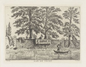 Gespräch über die Gartenmauer (An der Vecht)