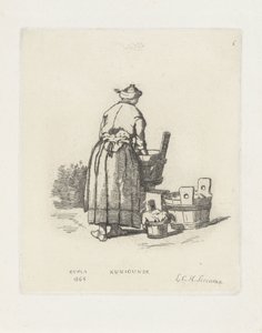Wäscherin von Louis Charles Hora Siccama