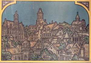 Bahnhofsgebäude (Sint-Pietersstation). Innenraum. 1912. Die Eingangshalle.