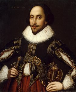 Porträt des britischen Dramatikers William Shakespeare von Louis Coblitz
