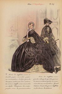 Französische Mode: 1850, 2. Republik von Louis Colas