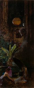 Eine Ecke des Studios in der 72. Straße von Louis Comfort Tiffany