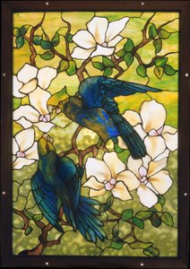 Hibiskus und Papageien, ca. 1910-20