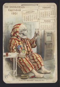 Illustration für den Antikamnia Kalender, 1901 von Louis Crucius or Crusuius