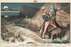 Die Flut der Einwanderung - Eine nationale Bedrohung. Judge Magazine, 22. August 1903, 1903