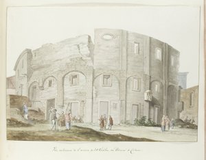 Außenmauer des alten Theaters von Catania (Voyage en Italie, en Sicile et à Malte - 1778) von Louis Ducros