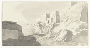 Ansicht von Polignano (Voyage en Italie, en Sicile et à Malte - 1778) von Louis Ducros