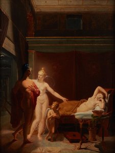 Paris und Helena, Venus und Amor begleiten Paris in das Schlafgemach von Helena, 1800