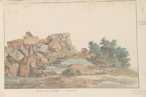 Reste des Zeus-Olympus-Tempels bei Agrigento von Louis Ducros
