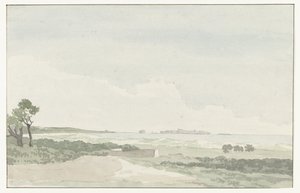Fernansicht der Stadt Gallipoli (Voyage en Italie, en Sicile et à Malte - 1778) von Louis Ducros