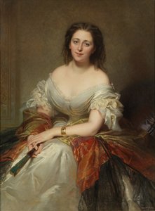 Porträt von Maria Gräfin Walewska 1786-1817, 1859 von Louis Edouard Dubufe