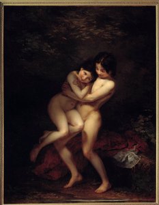 Les batheuses (1831) von Louis Edouard Rioult