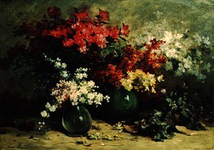 Stillleben mit Frühlingsblumen von Louis Emile Minet