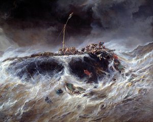 Untergang der Drei-Mast-Brigg 