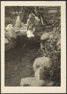 [Junge und Ente] von Louis Fleckenstein