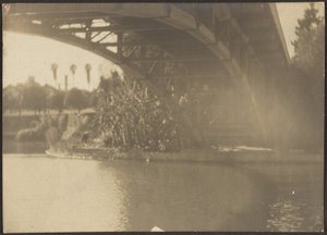 Brücke über den Fluss von Louis Fleckenstein