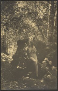 [Nackte Frau im Wald] von Louis Fleckenstein