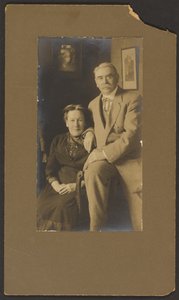Porträt von Fleckenstein und seiner Frau von Louis Fleckenstein