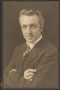 Porträt eines Mannes mit Zigarre von Louis Fleckenstein