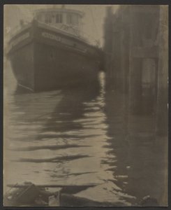 Schiff im Hafen von Louis Fleckenstein